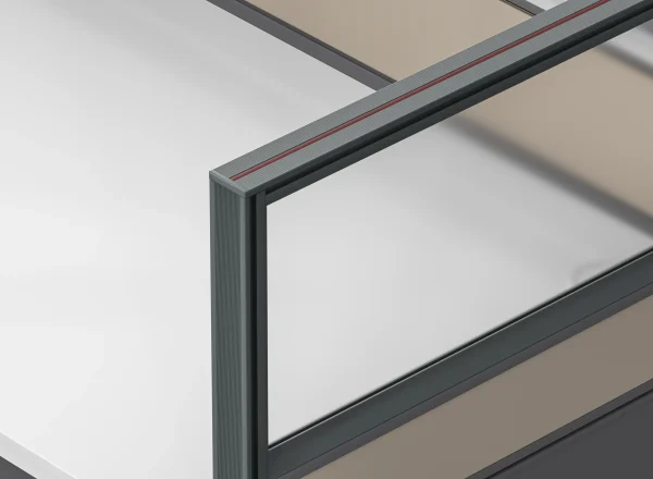 40立柱接头-灰色 UB series office partitions
