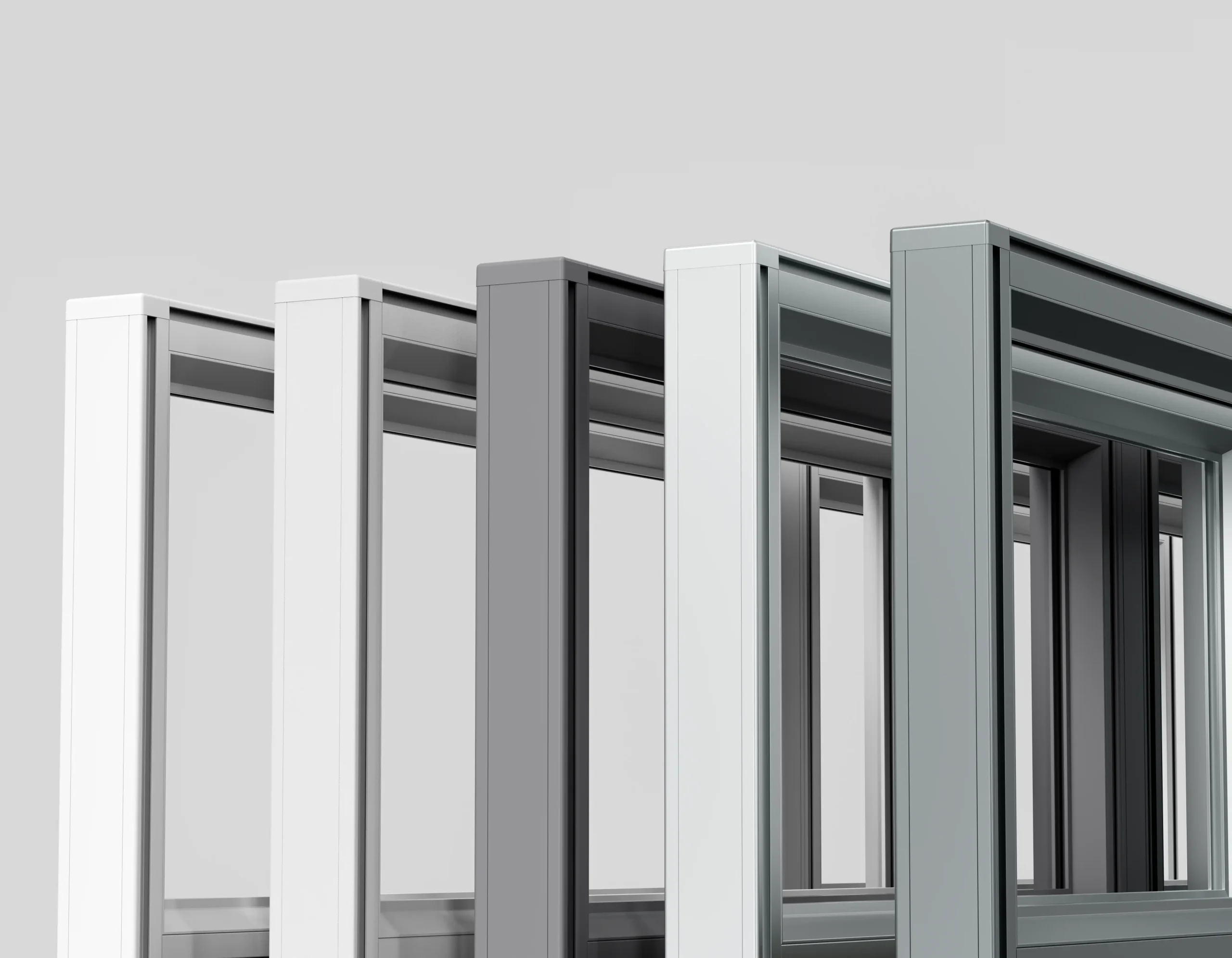 Office partition aluminum profile material detail