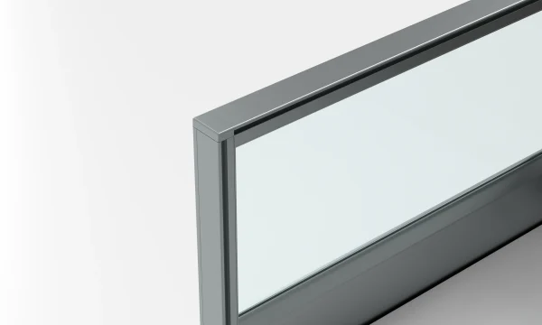 Dark Grey ED Series Office Partition 40 Thickness Corner