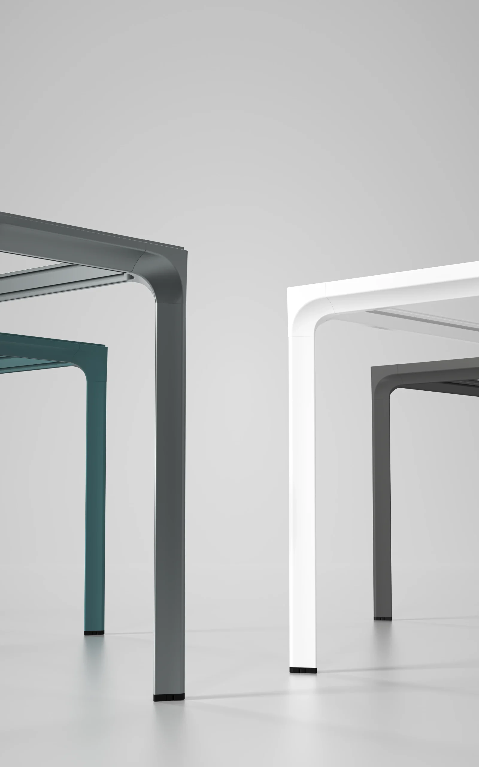 NB2 series office desk frame in four colors
