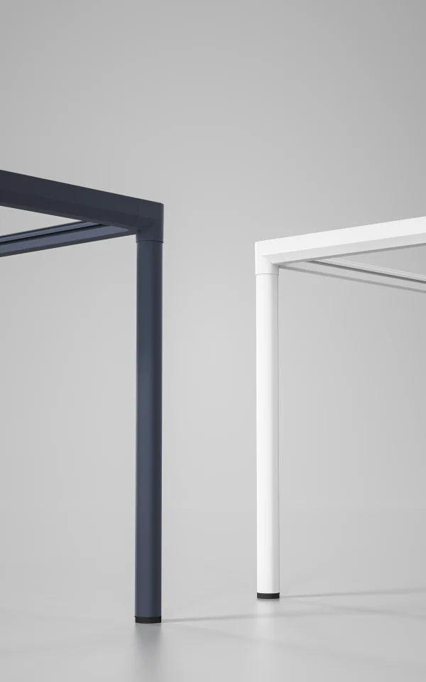 OB series office desk frame in two colors