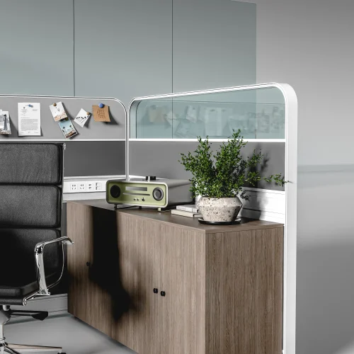db60-u-细节 GS series office partitions